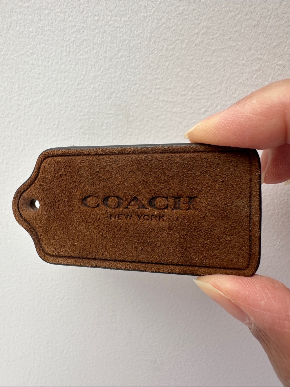 Coach hangtag